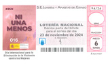 Décimo del sorteo de Lotería Nacional del 23 de Noviembre de 2024