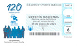 Décimo del sorteo de Lotería Nacional del 25 de Enero de 2025